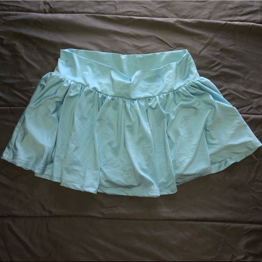 Blue Rave Mini Skirt